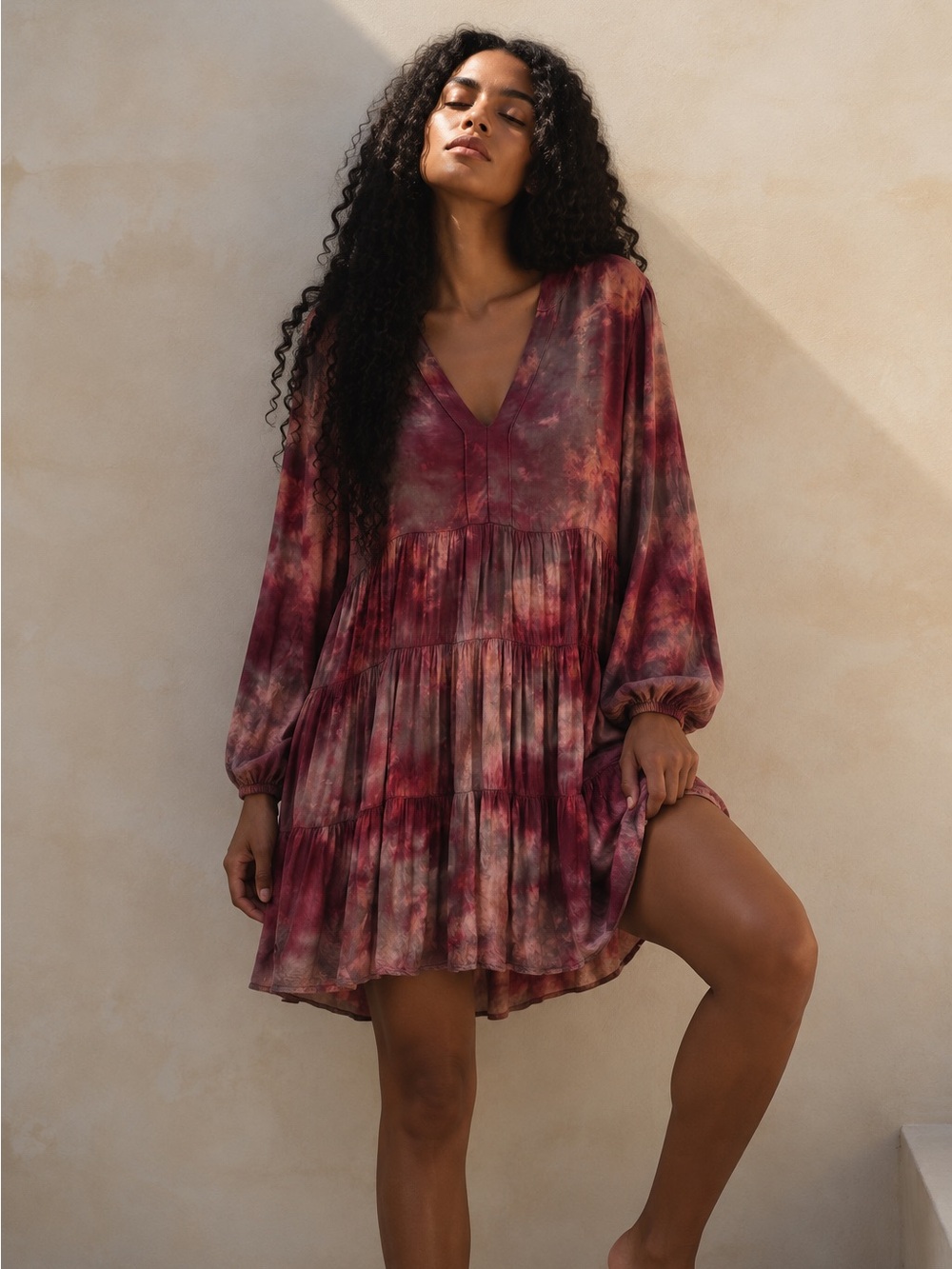 River + Sky Colette Dress Eco Hand Dyed Tie Dye Boho Mini Western Whimsigoth